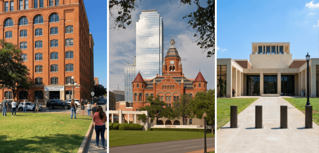 George W. Bush Presidential Library & Museum, Pioneer Plaza, Old Red Museum, The Sixth Floor Museum at Dealey Plaza