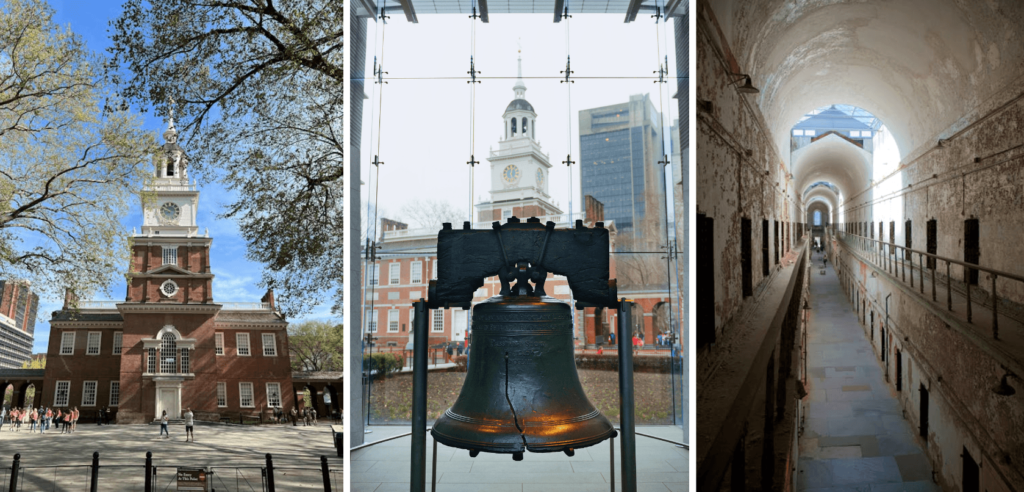 Eastern State Penitentiary, Independence Hall, The Liberty Bell Center , Philadelphia
