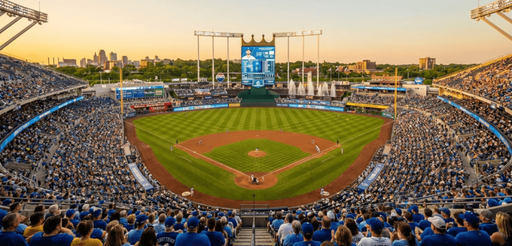 Kauffman Stadium,  the Kansas City