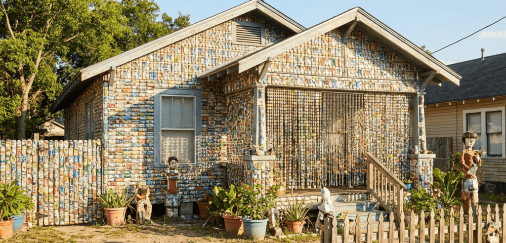 the Beer Can House Houston Texas