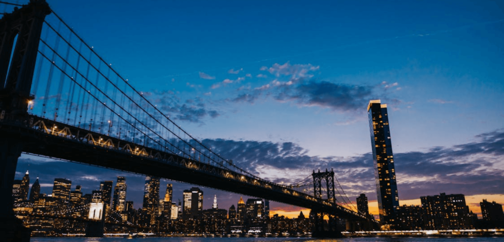 the Manhattan Bridge