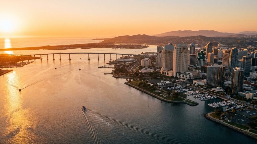San Diego attractions, San Diego Bay, Balboa Park ,Pacific Ocean