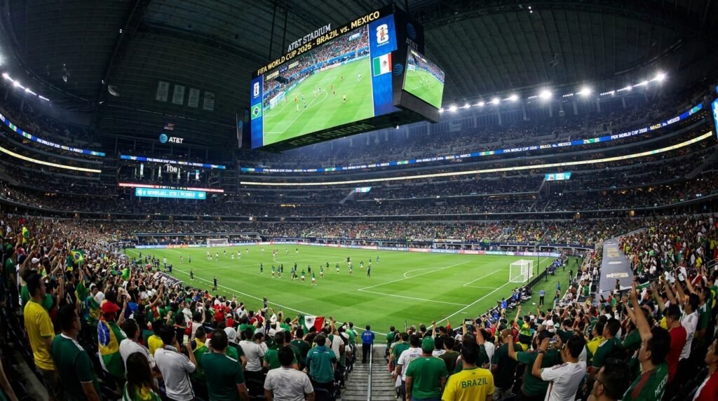 AT&T Stadium with FIFA World Cup