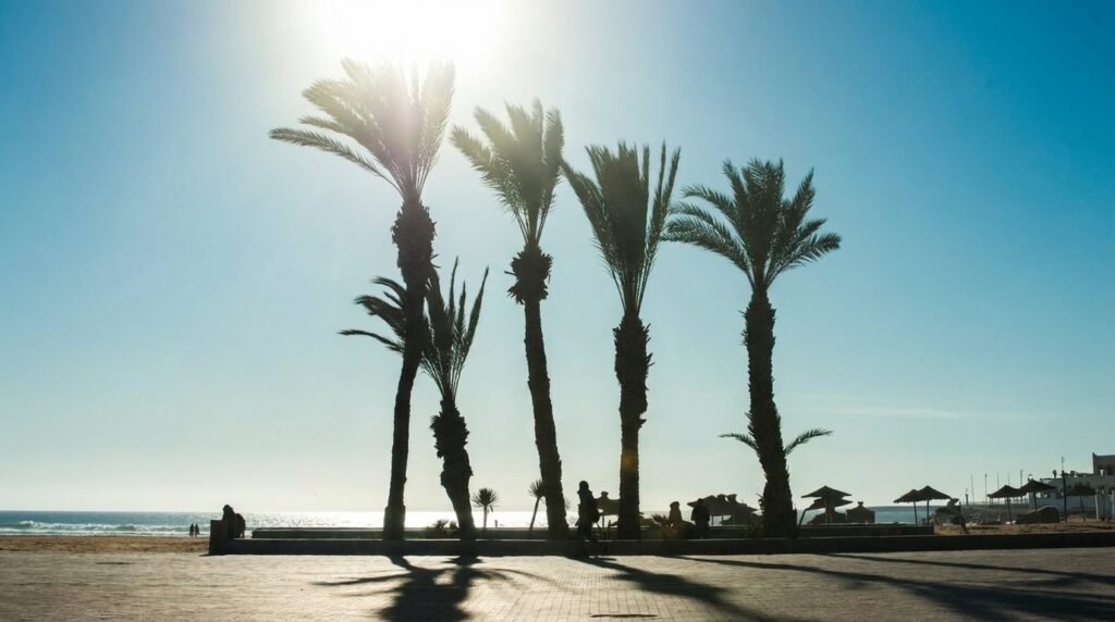 Agadir Beach and the Corniche